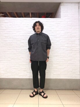 「MANASTASH（マナスタッシュ）のアイテム（スラックス）」を使った、A.高橋さん（メンズ・170cm）の夏コーディネート