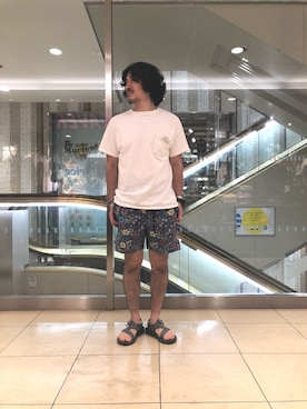 「Chaco（チャコ）のアイテム」を使った、A.高橋さん（メンズ・170cm）の夏コーディネート