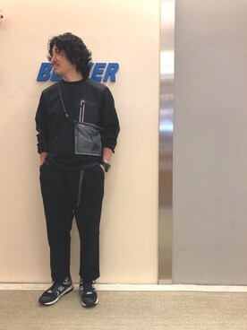 「MANASTASH（マナスタッシュ）のアイテム（スラックス）」を使った、A.高橋さん（メンズ・170cm）の夏コーディネート