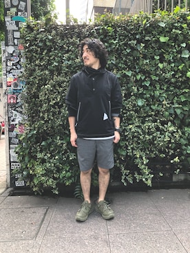 「HOKA ONEONE」｜A.高橋さん（メンズ・171cm）の夏コーディネート