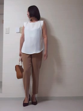 「BELLMER（ベルメール）のアイテム」を使った、tomonsさん（レディース・155cm）の秋コーディネート