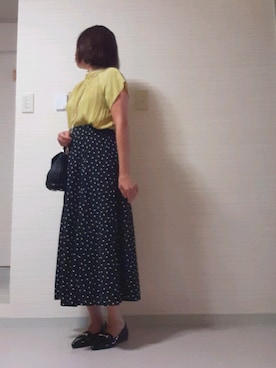 「STYLE DELI（スタイルデリ）のアイテム（スカート）」を使った、tomonsさん（レディース・155cm）の秋コーディネート