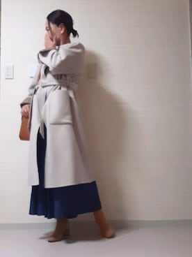 「EMMEL REFINES（エメルリファインズ）のアイテム（その他アウター）」を使った、tomonsさん（レディース・155cm）の冬コーディネート