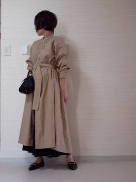 「カコバッグ」｜「アイテム（スカート）」を使った、tomonsさん（レディース・155cm）の春コーディネート