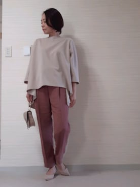 「PUBLUX（パブリュクス）のアイテム（バッグ）」を使った、tomonsさん（レディース・155cm）の春コーディネート