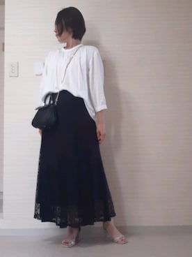 「AULI（アウリィ）のアイテム」を使った、tomonsさん（レディース・155cm）の春コーディネート