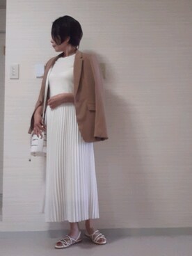 「STYLE DELI（スタイルデリ）のアイテム（トップス）」を使った、tomonsさん（レディース・155cm）の春コーディネート