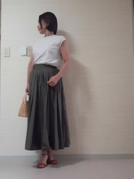 「grandfleur（グランドフルール）のアイテム」を使った、tomonsさん（レディース・155cm）の夏コーディネート