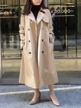 「アイテム（フォーマルスーツ/小物）」を使った、カシヤマさん（レディース・154cm）の秋コーディネート