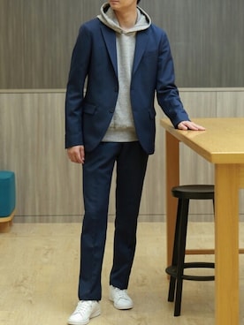 「毎日コーデ」｜「アイテム（ジャケット/アウター）」を使った、カシヤマさん（メンズ・188cm）の秋コーディネート