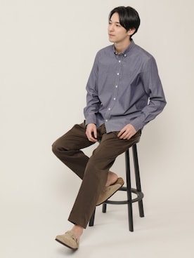 「KASHIYAMA（カシヤマ）のアイテム」を使った、カシヤマさん（メンズ・185cm）の春コーディネート