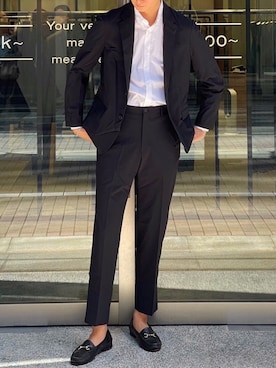 「アイテム（テーラードジャケット）」を使った、カシヤマさん（メンズ・188cm）の春コーディネート