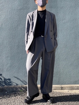 「KASHIYAMA（カシヤマ）のアイテム」を使った、カシヤマさん（メンズ・170cm）の春コーディネート