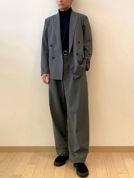 「KASHIYAMA（カシヤマ）のアイテム」を使った、カシヤマさん（メンズ・174cm）の春コーディネート