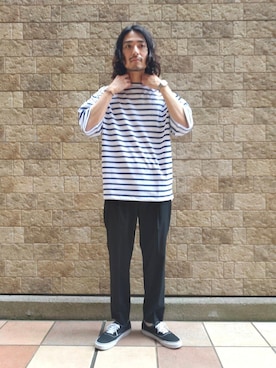 野村　浩平さん（メンズ・174cm）の夏コーディネート