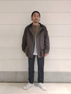 「BEAUTY&YOUTH UNITED ARROWS（ビューティーアンドユースユナイテッドアローズ）のアイテム（その他アウター）」を使った、野村　浩平さん（メンズ・174cm）の秋コーディネート
