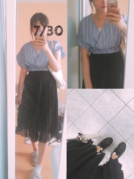 MIMIMさん（レディース・162cm）の夏コーディネート