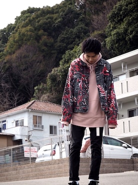 はむさんさん（メンズ・175cm）の春コーディネート