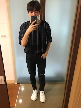 「5（ファイブ）のアイテム（パンツ）」を使った、Nick0613さん（メンズ・178cm）の秋コーディネート