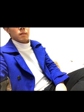 「アイテム（ピーコート）」を使った、yamaniiさん（メンズ・176cm・20代）の冬コーディネート