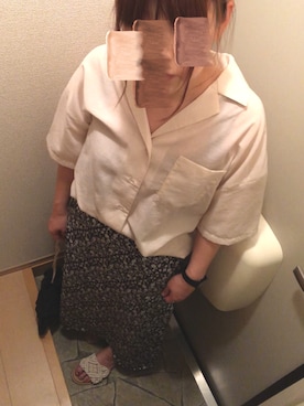 「ビッグシャツ」｜「アイテム（腕時計）」を使った、eriさん（レディース・160cm）の夏コーディネート