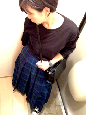 「queite（ケイト）のアイテム」を使った、eriさん（レディース・160cm）の秋コーディネート