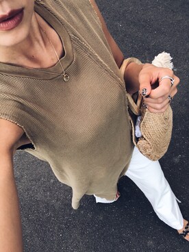 関本香里さん（レディース・160cm）の夏コーディネート