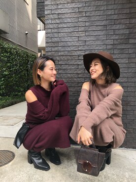 関本香里さん（レディース・160cm）の秋コーディネート