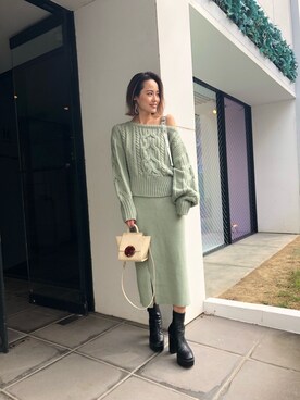 関本香里さん（レディース・160cm）の秋コーディネート
