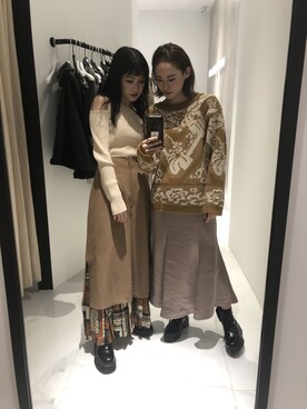 関本香里さん(レディース・160cm)の冬コーディネート