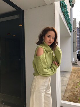 関本香里さん（レディース・160cm）の冬コーディネート