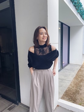 関本香里さん(レディース・160cm)の春コーディネート