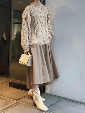 関本香里さん（レディース・160cm）の冬コーディネート