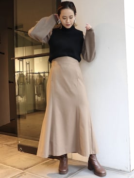 関本香里さん（レディース・160cm）の冬コーディネート