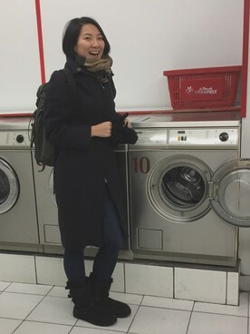 「FENDI（フェンディ）のアイテム（その他アウター）」を使った、eriionさん（レディース・161cm）の冬コーディネート