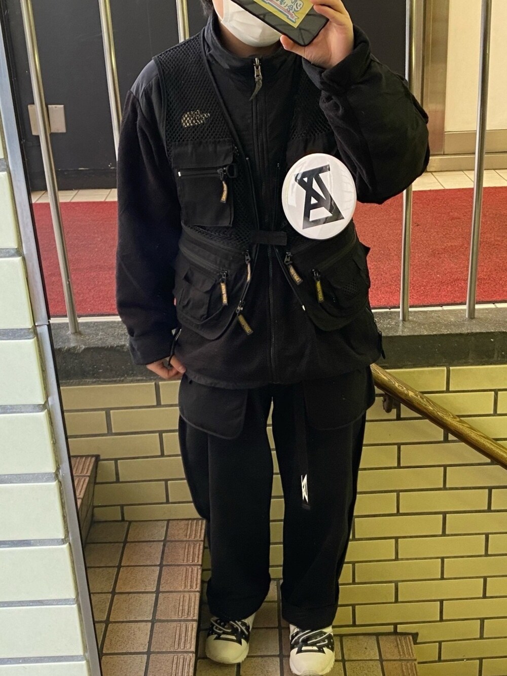 「THE NORTH FACEのアイテム（ジャケット/アウター、ブラック系）」を使った、ryu_1989さん（メンズ・161cm）の冬コーディネートの1枚目の写真