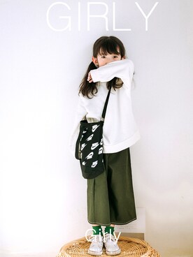 「Momo（Momo）のアイテム」を使った、兔妈さん（キッズ・120cm）の冬コーディネート