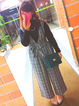 「アイテム（チェスターコート）」を使った、つぼやん☺︎さん（レディース・156cm・20代）の秋コーディネート
