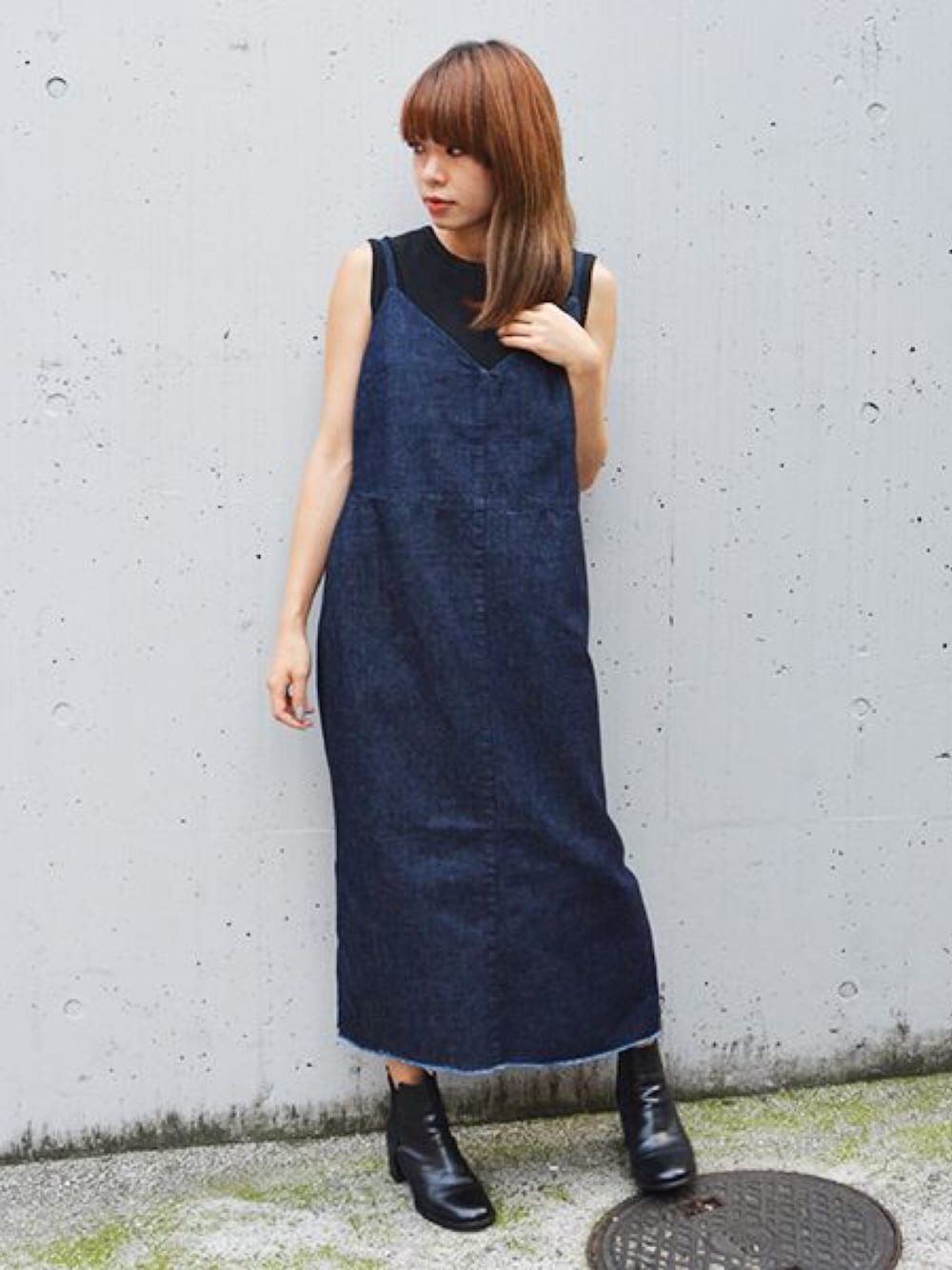 Johnbull（ジョンブル）の「デニムキャミワンピース（ワンピース  