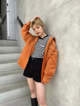 林 奈実さん（レディース・154cm）の春コーディネート