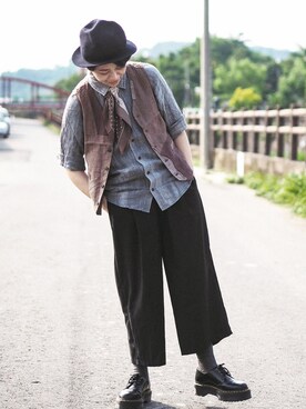 「多層次穿搭」｜季冠廷さん（メンズ・165cm）の秋コーディネート