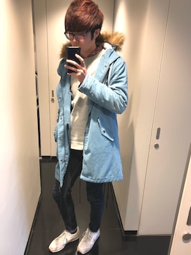 「NAVAL（ナバル）のアイテム（ジャケット/アウター）」を使った、HIROMASAさん（メンズ・186cm）の春コーディネート