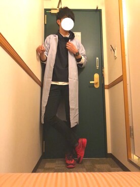 「417 EDIFICE（フォーワンセブンエディフィス）のアイテム（パーカー）」を使った、HIROMASAさん（メンズ・186cm）の春コーディネート