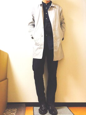 「SEVENDAYS=SUNDAY（セブンデイズサンデイ）のアイテム（スラックス）」を使った、HIROMASAさん（メンズ・186cm）の春コーディネート