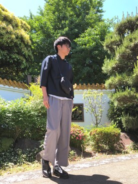 「417 EDIFICE（フォーワンセブンエディフィス）のアイテム（パーカー）」を使った、HIROMASAさん（メンズ・186cm）の春コーディネート