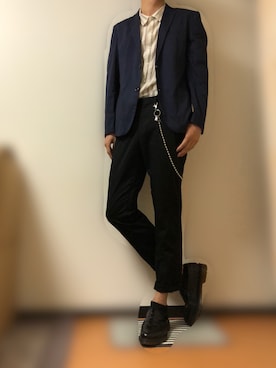 「a.v.v（アーヴェヴェ）のアイテム（ジャケット/アウター）」を使った、HIROMASAさん（メンズ・186cm）の春コーディネート