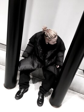 「SASQUATCHfabrix.（サスクワァッチファブリックス）のアイテム」を使った、Miyazaki Shoheiさん（メンズ・174cm・20代）の冬コーディネート
