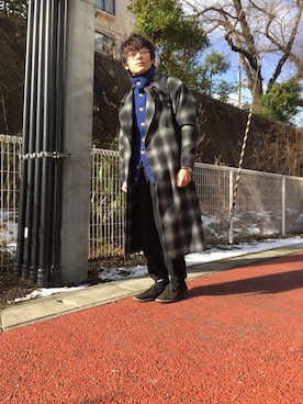 「HERE'S（HERE'S）のアイテム（トップス）」を使った、といさん（メンズ・172cm）の冬コーディネート
