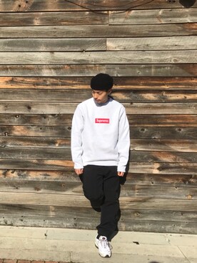 「UNDEFEATED （アンディフィーテッド）のアイテム（カーゴパンツ）」を使った、SHO-TAさん（メンズ・170cm）の冬コーディネート