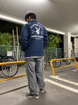 「STREET（ストリート）のアイテム」を使った、SHO-TAさん（メンズ・170cm）の秋コーディネート